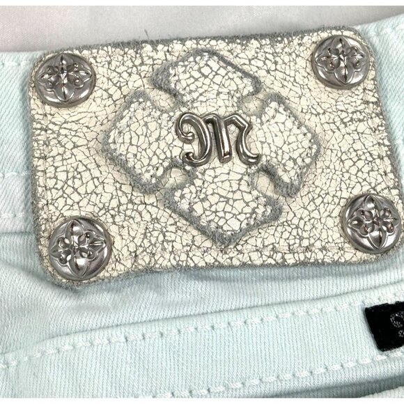 Miss Me Signature Skinny Jeans Size 25 Blue Glass - Picture 7 of 10